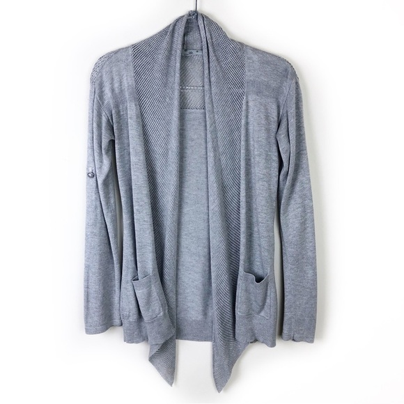 Athleta Sweaters - Athleta lightweight fishnet cardigan open front sweater